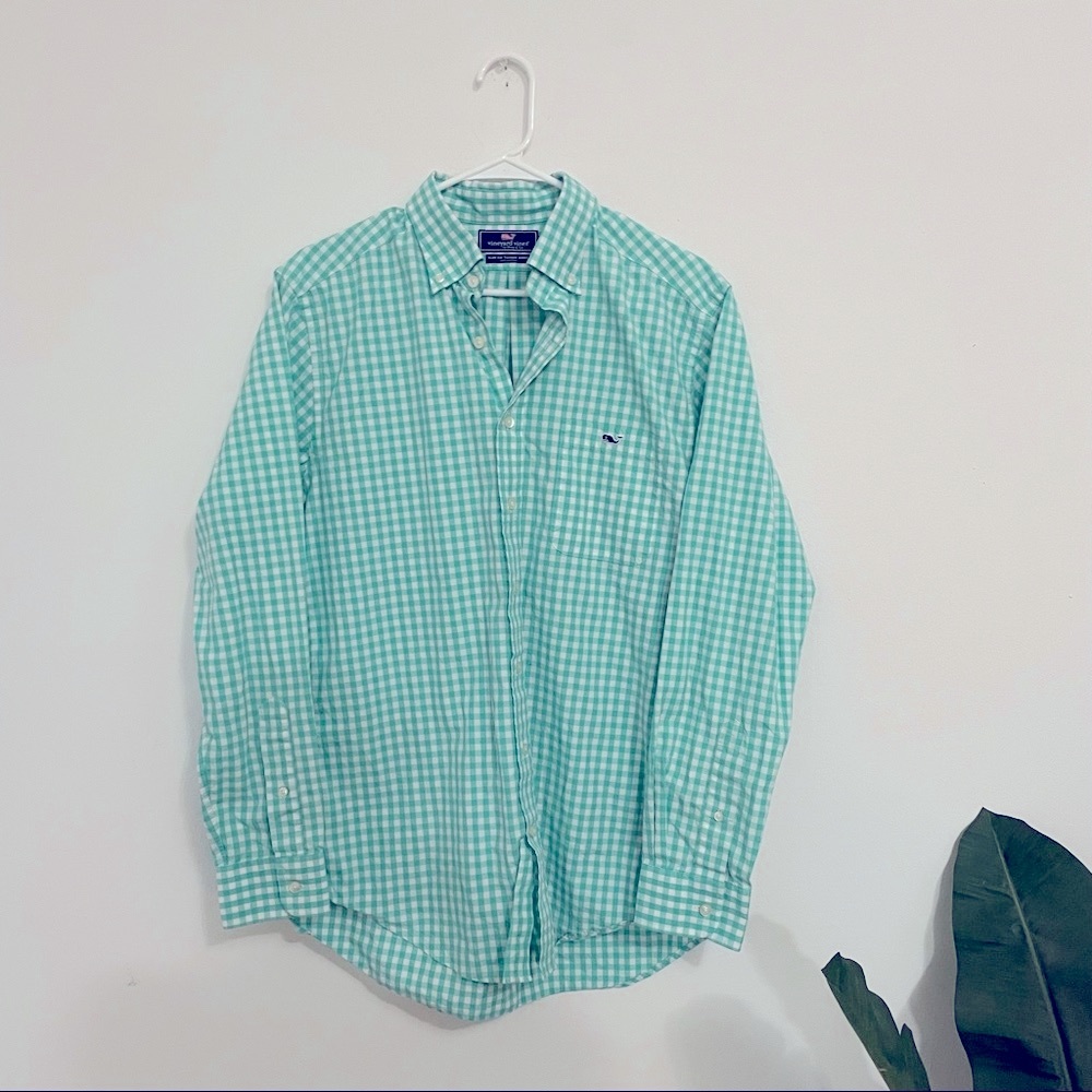 Men’s Vineyard Vines Checkered Button Down Shirt